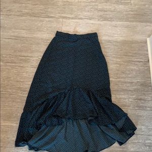 H&M high low floral skirt, size 2